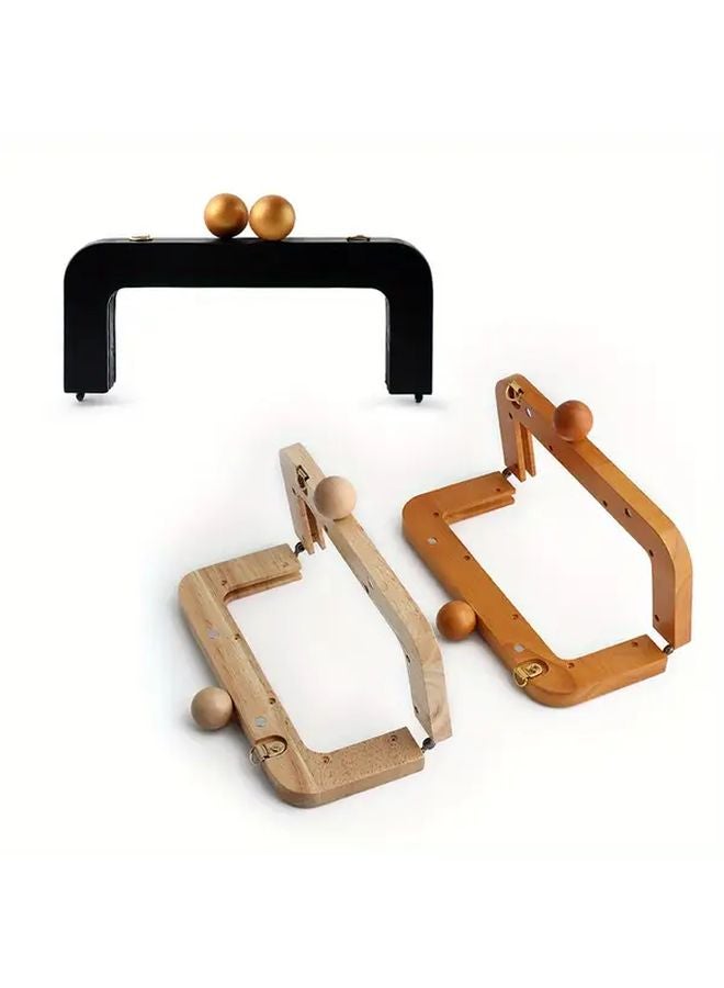 Style2 Wooden Bag Handle Frame With Buckle And Strap For Handbag DIY Sewing Accessories - Image 5